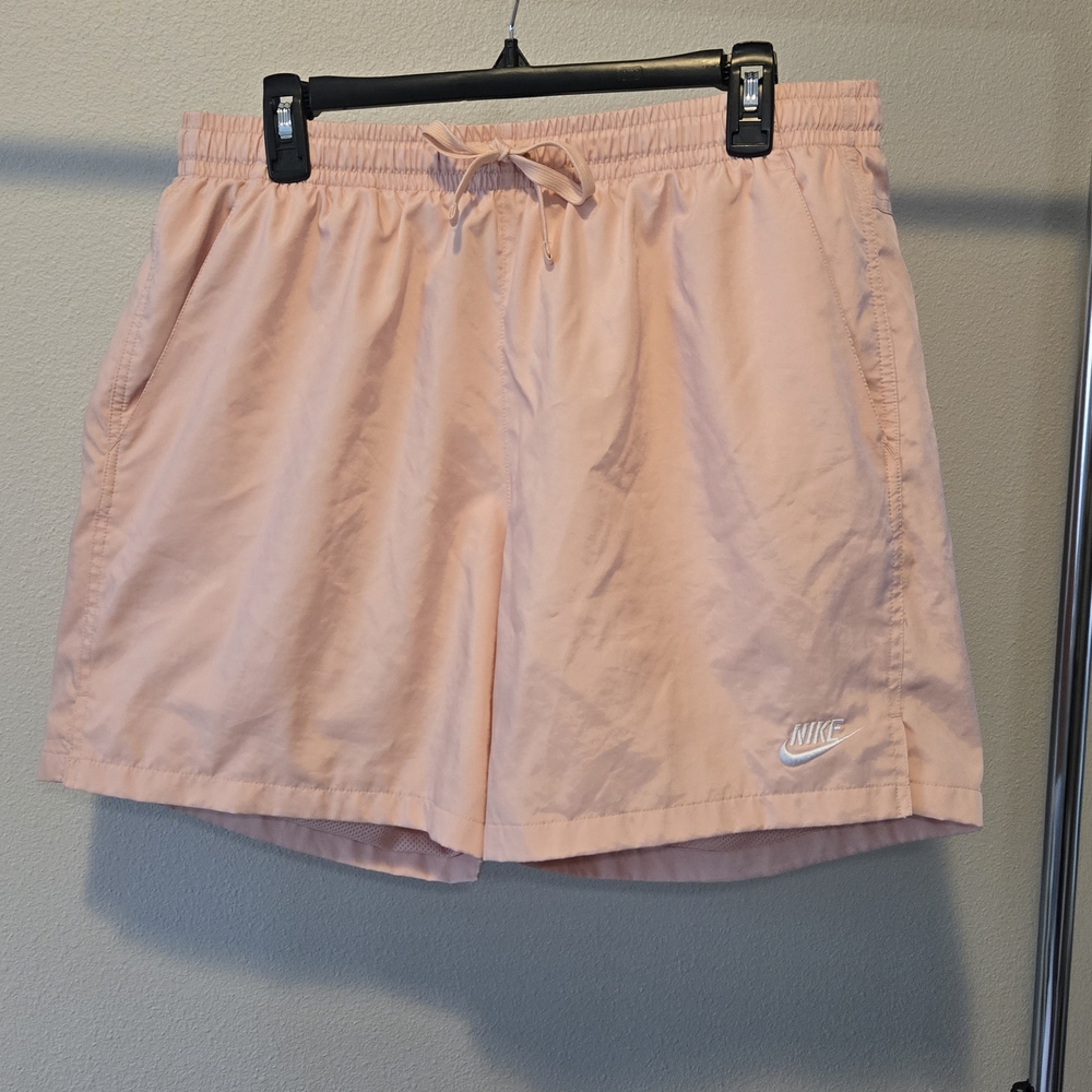 Nike Men's Salmon Pink Athletic Shorts